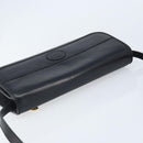 GUCCI Shoulder Bag Leather Black Gold Auth ka2682-6