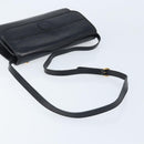 GUCCI Shoulder Bag Leather Black Gold Auth ka2682-7