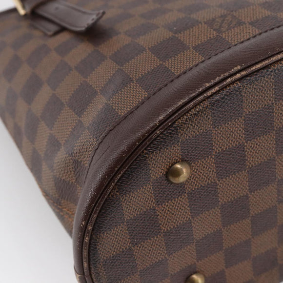 LOUIS VUITTON Damier Ebene Marais Shoulder Bag N42240 LV Auth ka2686