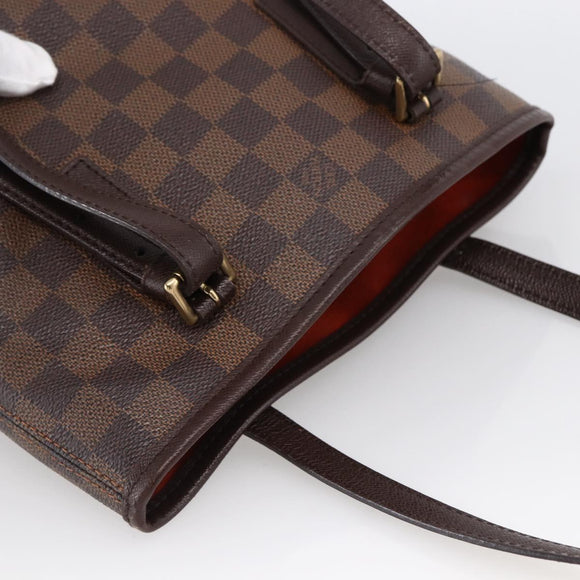 LOUIS VUITTON Damier Ebene Marais Shoulder Bag N42240 LV Auth ka2686