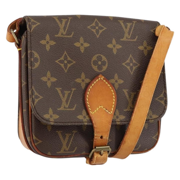 LOUIS VUITTON Monogram Cartouchiere PM Shoulder Bag M51254 LV Auth ka269