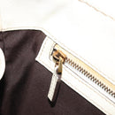GUCCI Hand Bag Leather White Gold 189883 Auth ka2690-21