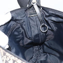 Christian Dior Trotter Canvas Shoulder Bag Navy Silver Auth ka2692-17