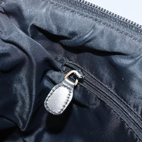 Christian Dior Trotter Canvas Shoulder Bag Navy Silver Auth ka2692
