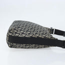 Christian Dior Trotter Canvas Shoulder Bag Navy Silver Auth ka2692-4