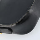 CELINE Shoulder Bag Leather Black Gold Auth ka2696-13