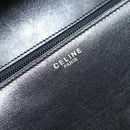 CELINE Shoulder Bag Leather Black Gold Auth ka2696-16