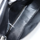 CELINE Shoulder Bag Leather Black Gold Auth ka2696-17