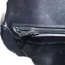CELINE Shoulder Bag Leather Black Gold Auth ka2696-20