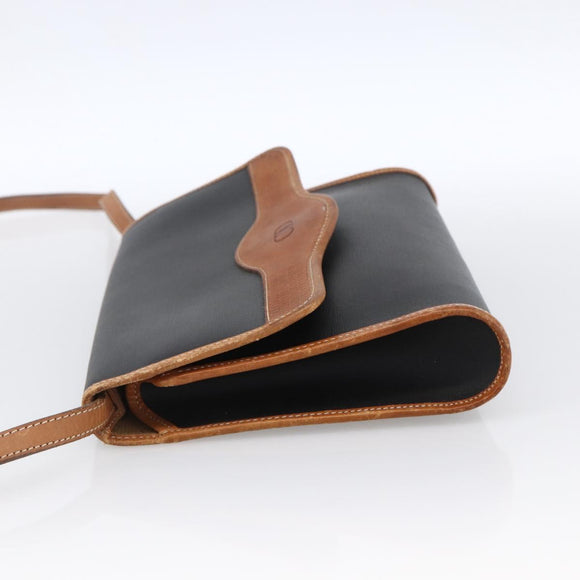 Christian Dior Shoulder Bag Nylon Black Gold Auth ka2697