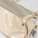 PRADA Shoulder Bag Nylon Beige Silver Auth ka270-16