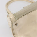 PRADA Shoulder Bag Nylon Beige Silver Auth ka270-17