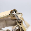 PRADA Shoulder Bag Nylon Beige Silver Auth ka270-9