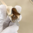 PRADA Shoulder Bag Nylon Beige Silver Auth ka270-10