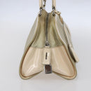 PRADA Shoulder Bag Nylon Beige Silver Auth ka270-3