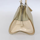 PRADA Shoulder Bag Nylon Beige Silver Auth ka270-4