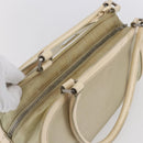 PRADA Shoulder Bag Nylon Beige Silver Auth ka270-6