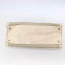 PRADA Shoulder Bag Nylon Beige Silver Auth ka270-5