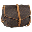 LOUIS VUITTON Monogram Saumur 30 Shoulder Bag M42256 LV Auth ka2700-1