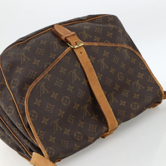LOUIS VUITTON Monogram Saumur 30 Shoulder Bag M42256 LV Auth ka2700