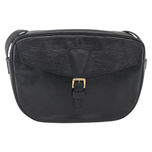 LOUIS VUITTON Epi Jeune Fille MM Shoulder Bag Black M52152 LV Auth ka2702