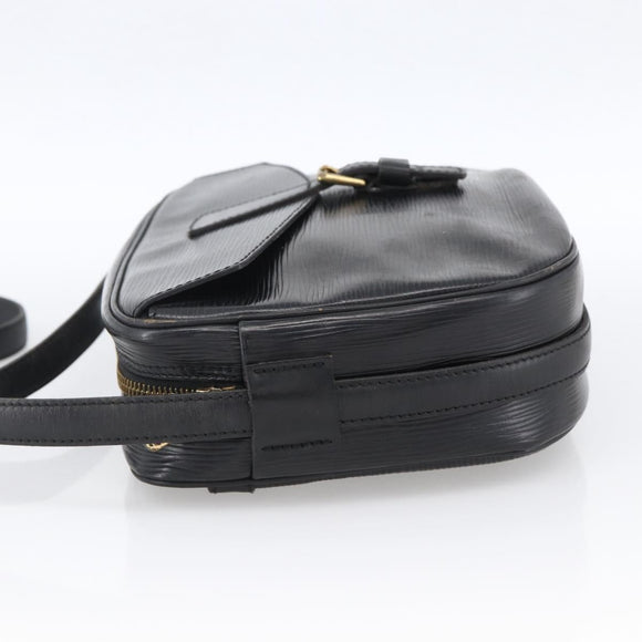 LOUIS VUITTON Epi Jeune Fille MM Shoulder Bag Black M52152 LV Auth ka2702