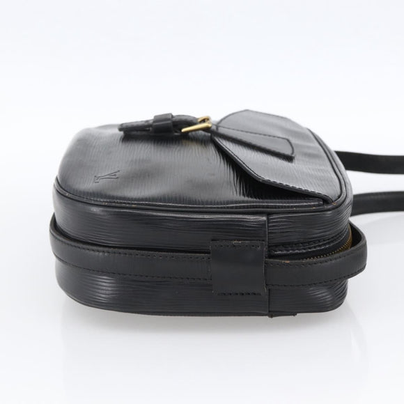 LOUIS VUITTON Epi Jeune Fille MM Shoulder Bag Black M52152 LV Auth ka2702