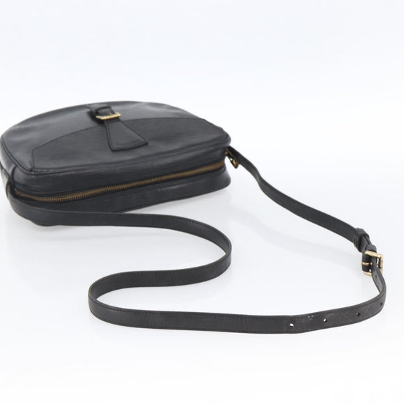 LOUIS VUITTON Epi Jeune Fille MM Shoulder Bag Black M52152 LV Auth ka2702