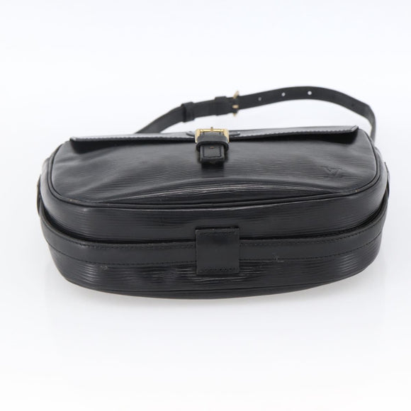 LOUIS VUITTON Epi Jeune Fille MM Shoulder Bag Black M52152 LV Auth ka2702
