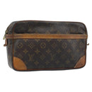 LOUIS VUITTON Monogram Compiegne 28 Clutch Bag M51845 LV Auth ka2703-1