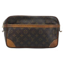 LOUIS VUITTON Monogram Compiegne 28 Clutch Bag M51845 LV Auth ka2703-13