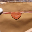 CELINE Macadam Canvas Shoulder Bag PVC Leather Brown Gold Auth ka2705-19