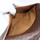 CELINE Macadam Canvas Shoulder Bag PVC Leather Brown Gold Auth ka2705-26