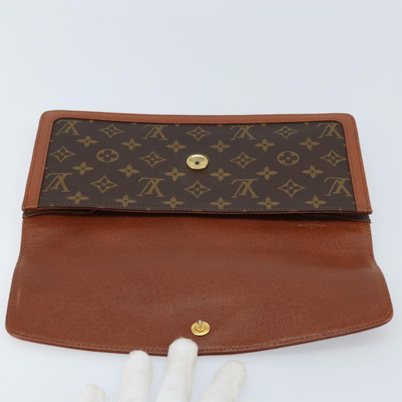 LOUIS VUITTON Monogram Pochette Dam GM Clutch Bag M51810 LV Auth ka2713
