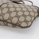 GUCCI GG Supreme Web Sherry Line Bag PVC Beige Gold 904 02 047 Auth ka2714-10