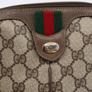 GUCCI GG Supreme Web Sherry Line Bag PVC Beige Gold 904 02 047 Auth ka2714-15