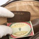 GUCCI GG Supreme Web Sherry Line Bag PVC Beige Gold 904 02 047 Auth ka2714-21