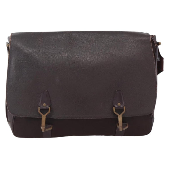 LOUIS VUITTON Taiga Delsous Shoulder Bag Acajou M30166 LV Auth ka2721