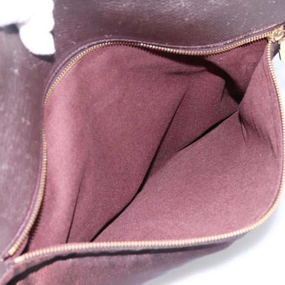 LOUIS VUITTON Taiga Delsous Shoulder Bag Acajou M30166 LV Auth ka2721