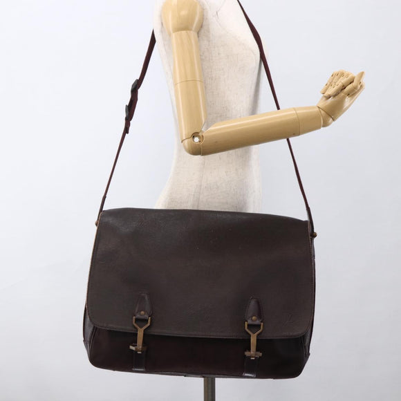 LOUIS VUITTON Taiga Delsous Shoulder Bag Acajou M30166 LV Auth ka2721