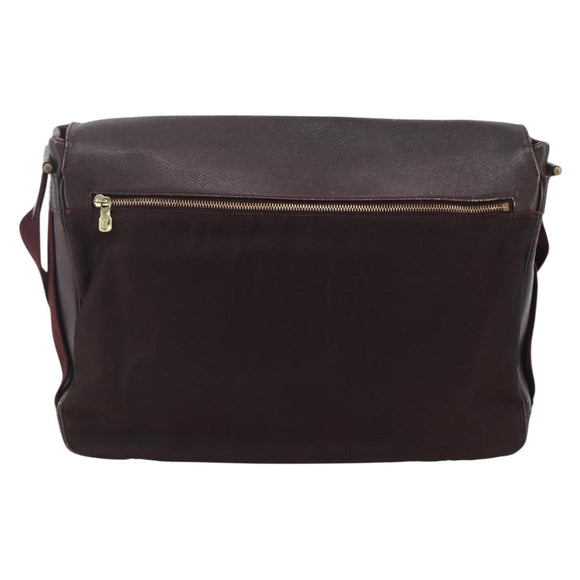 LOUIS VUITTON Taiga Delsous Shoulder Bag Acajou M30166 LV Auth ka2721