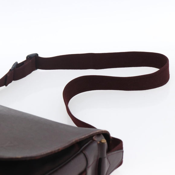 LOUIS VUITTON Taiga Delsous Shoulder Bag Acajou M30166 LV Auth ka2721