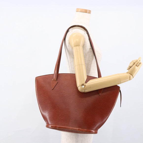 LOUIS VUITTON Epi Saint Jacques Shopping Bag Brown M52263 LV Auth ka2723