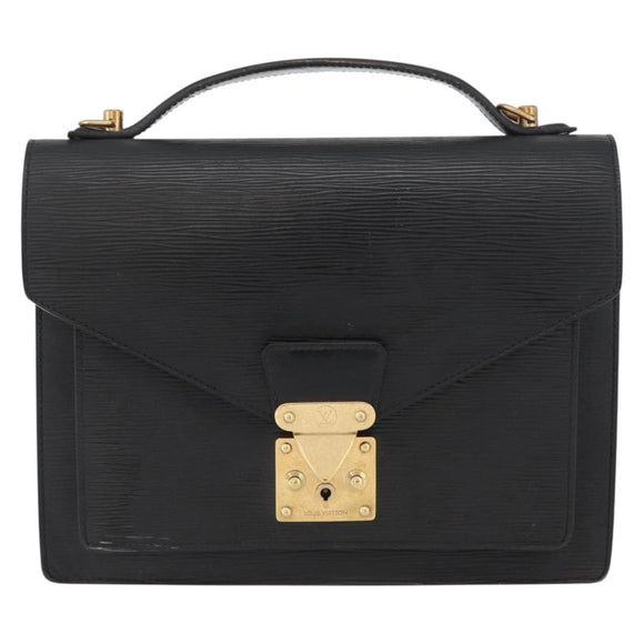 LOUIS VUITTON Epi Monceau 28 Hand Bag Black M52122 LV Auth ka2727