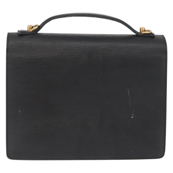 LOUIS VUITTON Epi Monceau 28 Hand Bag Black M52122 LV Auth ka2727
