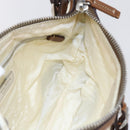 PRADA Shoulder Bag Nylon Beige Silver Auth ka273-21