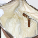 PRADA Shoulder Bag Nylon Beige Silver Auth ka273-22