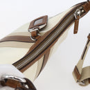 PRADA Shoulder Bag Nylon Beige Silver Auth ka273-6