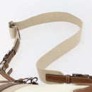 PRADA Shoulder Bag Nylon Beige Silver Auth ka273-14