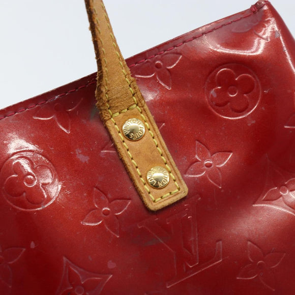 LOUIS VUITTON Monogram Vernis Reade PM Hand Bag Pomme D'amour M91990 Auth ka2730
